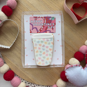 Conversation Heart Coffee & Cookie