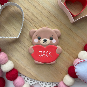 Valentine Bear cookie